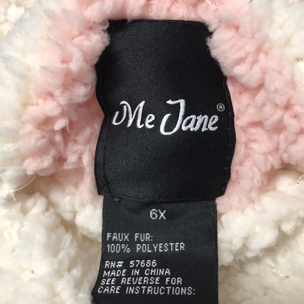 Me Jane Two Tone Plush Sherpa Girls Jacket - Picture 5 of 5